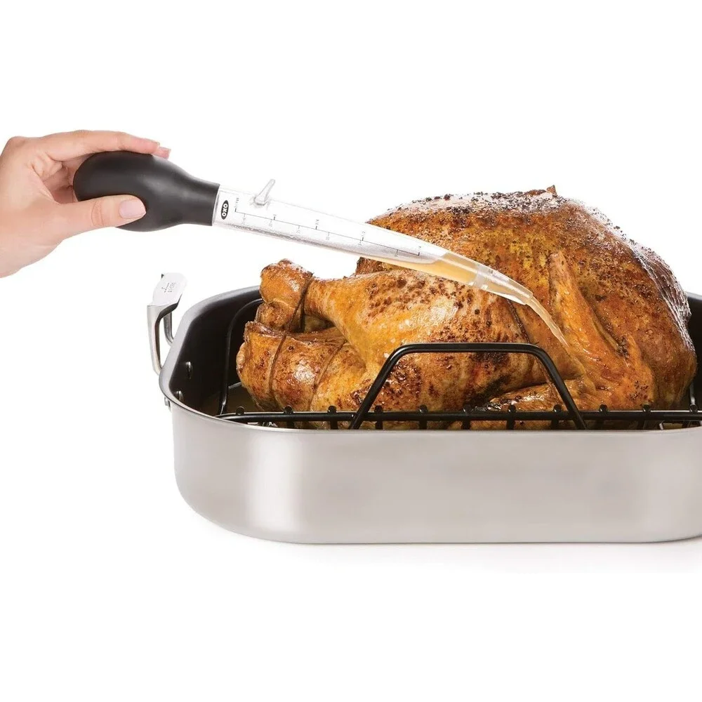 NEW OXO Good Grips Angled Turkey Baster w Cleaning Brush PACKAGED
